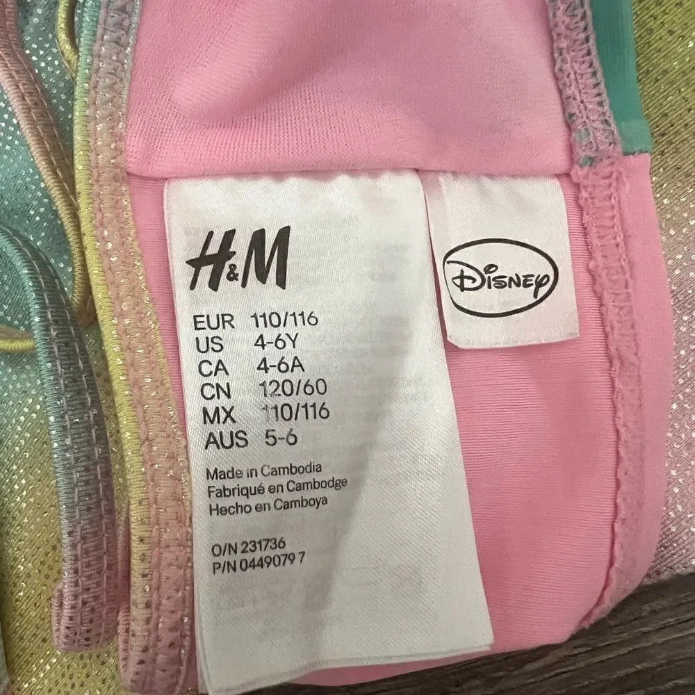 H&M Patterned Girl Swimming Bikini size 4-6 y